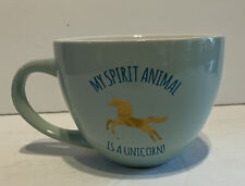 Unicorn Mug My Spirit Animal Is A Unicorn Quote Coffee Cup Oversize Jumbo Sage picture