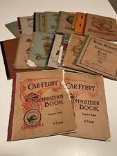 16x Handwritten Notebooks From 1918 To Early 1930s.  School Books.  Trip Log.  picture