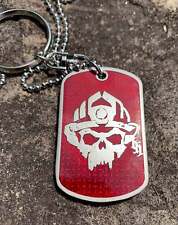 Firefighter Prayer- Skull Logo Dog Tag or Key Chain picture