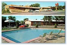 c1960 4 Acre Motel Restaurant Lounge Multi-View Kansas City Missouri MO Postcard picture