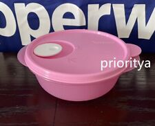 Tupperware CrystalWave Microwave Container PLUS 2-1/2 cup/600 ml Bowl Pink New picture