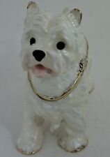 West Highland Terrier Dog Trinket Box, jeweled, enameled, NIB - So Cute picture