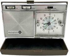 Vintage Westinghouse Travel Clock Radio 1960s Radio Works picture