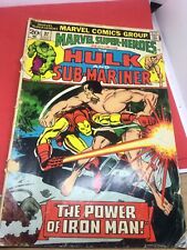 Lot Of 13 Vintage Comics Hulk Marvel G.I. Joe DC Ironman Submariner Skull Slayer picture