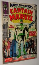 MARVEL SUPER-HEROES #12  FIRST APP CAPTAIN MARVEL GENE COLAN GLOSSY 8.0-9.0 1967 picture