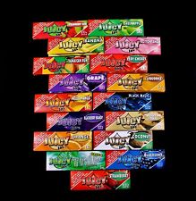💚24 PACK JUICY JAY'S ROLLING PAPERS 1 1/4 SIZE✨32 LEAVES/PACK💛ASSORTED FLAVORS picture