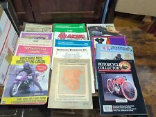 Lot Of 15 Vintage Motorcycle Catalogs 45 Restoration Harley (Q) picture