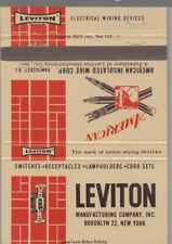 40 Strike Matchbook Cover - Leviton Manufacturing Co. Brooklyn, NY picture