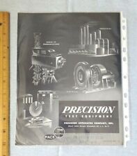 1955 PACE Precision Test Equipment ~ Catalog No. 23 ~ Oscilloscopes + more picture