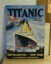 12x16 inch Titanic Whitestar Line metal sign vintage picture