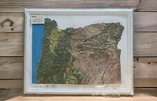 NEW 1989 Oregon 3D Kistler Graphics Raised Relief Map Plastic picture