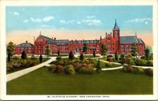 St. Aloysius Academy New Lexington Ohio Buildings Landscape Herman Postcard Co  picture