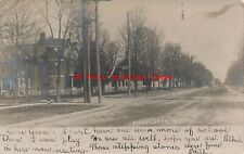 MI, Charlotte, Michigan, RPPC, Street Scene, Homes, 1906 PM, Photo picture
