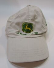 1990's John Deere Langdon Roy Implement Cavalier Equipment White Cotton Hat Cap picture