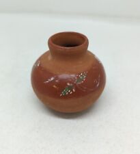 Native American Little Seed Pot Terra Cotta Pottery Handbuilt 2 5/8