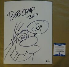 BOB CAMP HAND DRAWN SKETCH on 11x14 Canvas NICKELODEON Ren & Stimpy See Details picture