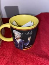 Albert Einstein's Blackboard Mug w/ Chalk Gift Coffee Cup New From Manufacturer picture