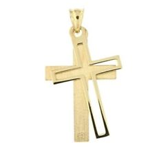 14K Gold Double Layer Cross picture