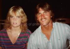 1970's 80's COUPLE Young Woman Man FOUND PHOTO Color ORIGINAL Snapshot 312 56 B picture