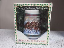 Vintage 1993 Anheuser Busch Budweiser *Holiday Stein* Clydesdales NIB COA picture