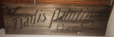 vintage DAVIS paint company Wood advertising Sign Double Sided Hand Made picture