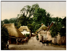 England. Torquay. Cockington Forge. Vintage Photochrome by P.Z, Photochrome Z picture