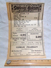 Vintage Ad CONKLIN pharmacy drug store Ronkonkoma NY L.I. 1968 whelan picture