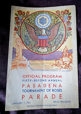 1941 PASADENA TOURAMENT OF ROSES Parade Program - 52nd Annual picture