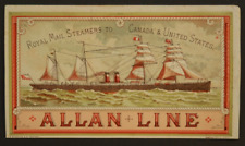 Allan Line VTG Trade Card 5.5