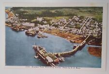 Alaska Postcard Mid 1900s Original Rare Petersburg Crab Shrimp Cannery Dock  picture