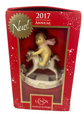 2017 Lenox Disney Winnie The Pooh Baby's 1st Christmas Rocking Horse Ornament picture