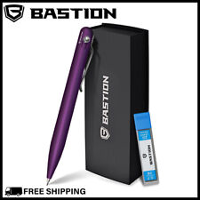 BASTION MECHANICAL PENCIL 0.7MM Purple Aluminum Body Bolt Action Drafting Draw picture