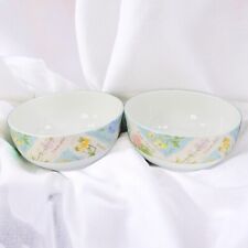 1996 Royal Doulton Wildflowers All Purpose Bowl Dish Set 2 Fine Porcelain Bowls picture