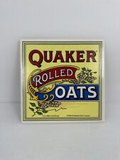 Quaker Rolled Oats 1984 Decorative Wall Tile Circa 1896 Label Design picture