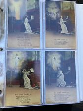 Lot of 4 x VINTAGE Bamforth The Lost Chord Song Cards POSTCARDS Complete Set EXC picture