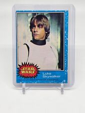 LUKE SKYWALKER # 1977 Topps Star Wars Blue Series 1 Trading Card picture