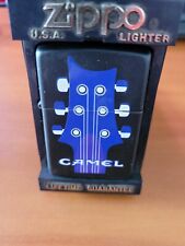 Vintage 1995 Camel Guitar Music 2 Sided Black Matte Zippo Lighter NEW picture