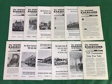 lot of 12, 1975 Western Railroader Magazine, Train Locomotive, Railway picture