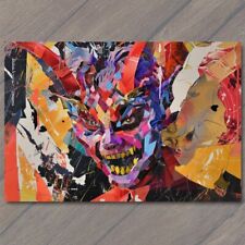 Postcard Crazy Beautiful Devil Collage Mosaic Strange Weird Layered Fanciful picture