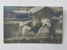 c1910 Armenian RPPC Postcard TiflisTbilisi ArmenianVillager Water Horse Russia picture