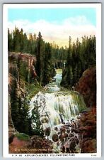 Kepler Cascades - Waterfalls - Yellowstone Park - Vintage Postcard - Unposted picture