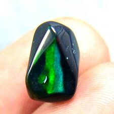 3.25Carat 100% Natural Black Ethiopian Opal Chocolate Polished Tumble Rough picture