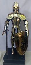 Rare Miniature Medieval Knight Templar Armor Suit With Sword & Shield 3 Feet picture