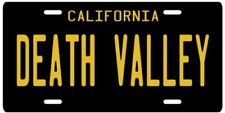 DEATH VALLEY California 1960's Black Aluminum CA License Plate picture