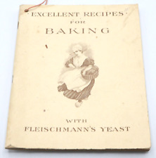 Antique Cookbook Excellent Recipes For Baking Fleischmann's Yeast M4 picture