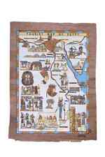 Ancient Egyptian papyrus of Egypt Map Glow in the dark picture