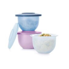NEW Tupperware Small Mini Impressions Bowl 2.25 cup/550 mL with Seal Set of 3 picture