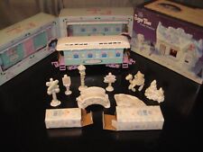 vintage precious moments lot sugar town station express train lot picture