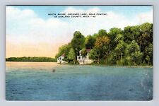 Oakland County MI-Michigan, South Shore, Orchard Lake, Antique Vintage Postcard picture