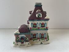 Vtg Christmas Village Trim A Home Bayberry Village Bakery & Physician Building picture